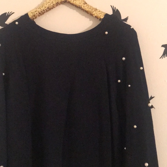 NWOT Zara Sweater with Pearl Accents - Picture 5 of 5